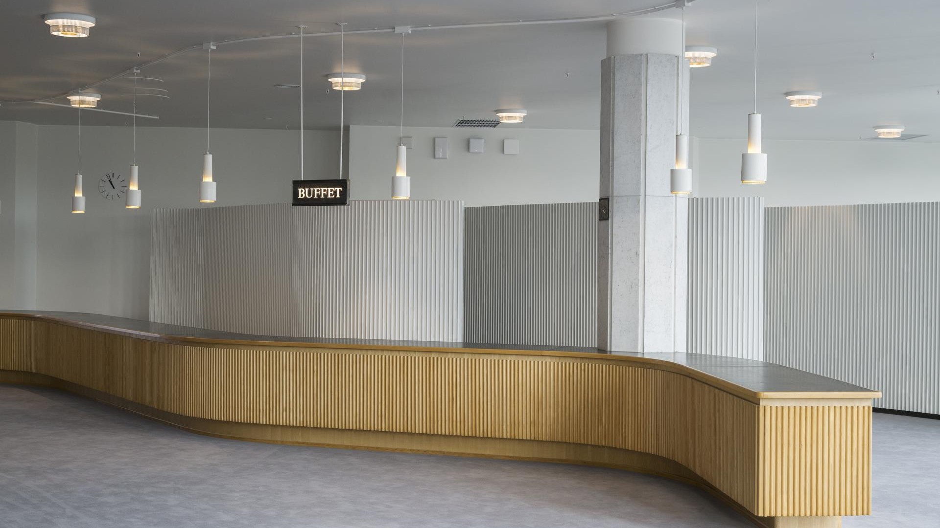 New wooden furniture at Finlandia Hall retained the look of the originals.